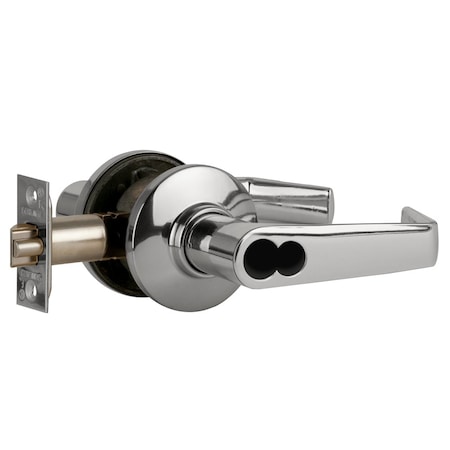 Schlage Grade 2 Tubular Lock, Storeroom Function, Schlage FSIC Less Core, Saturn Lever, Bright Chrome Finish S80JD SAT 625